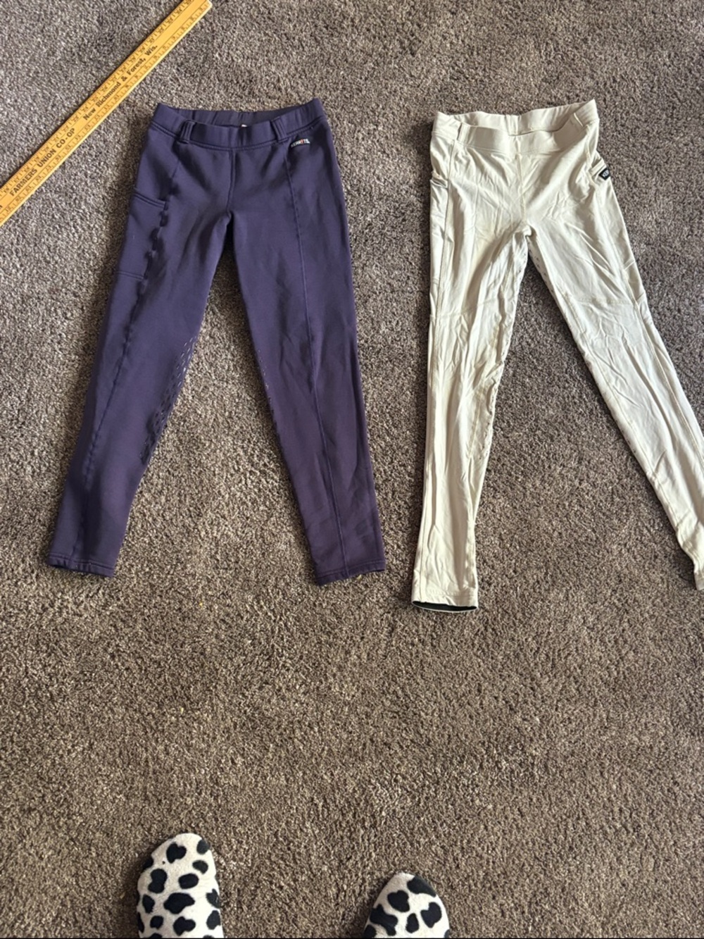 Kerrits Breeches - Purple Fleece  & Tan (non-fleece)